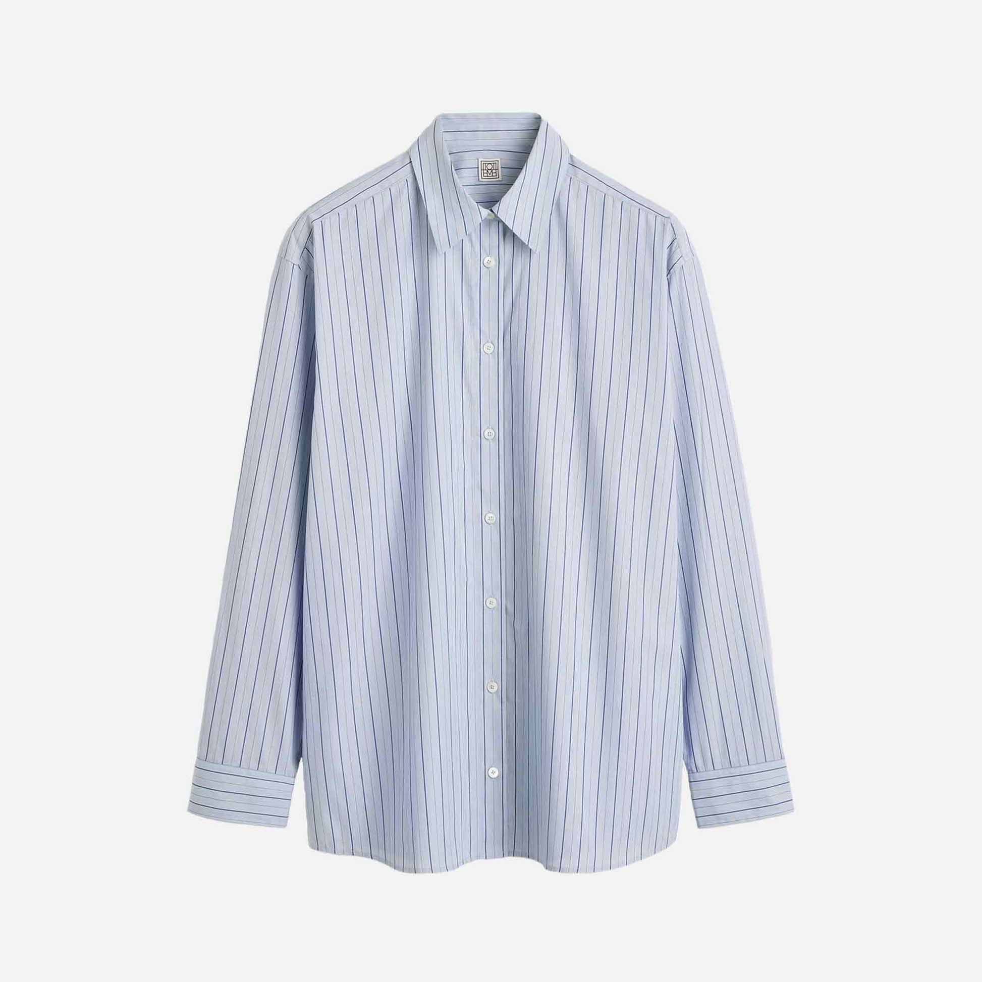 Classic Stripe Shirt Ice/Azure