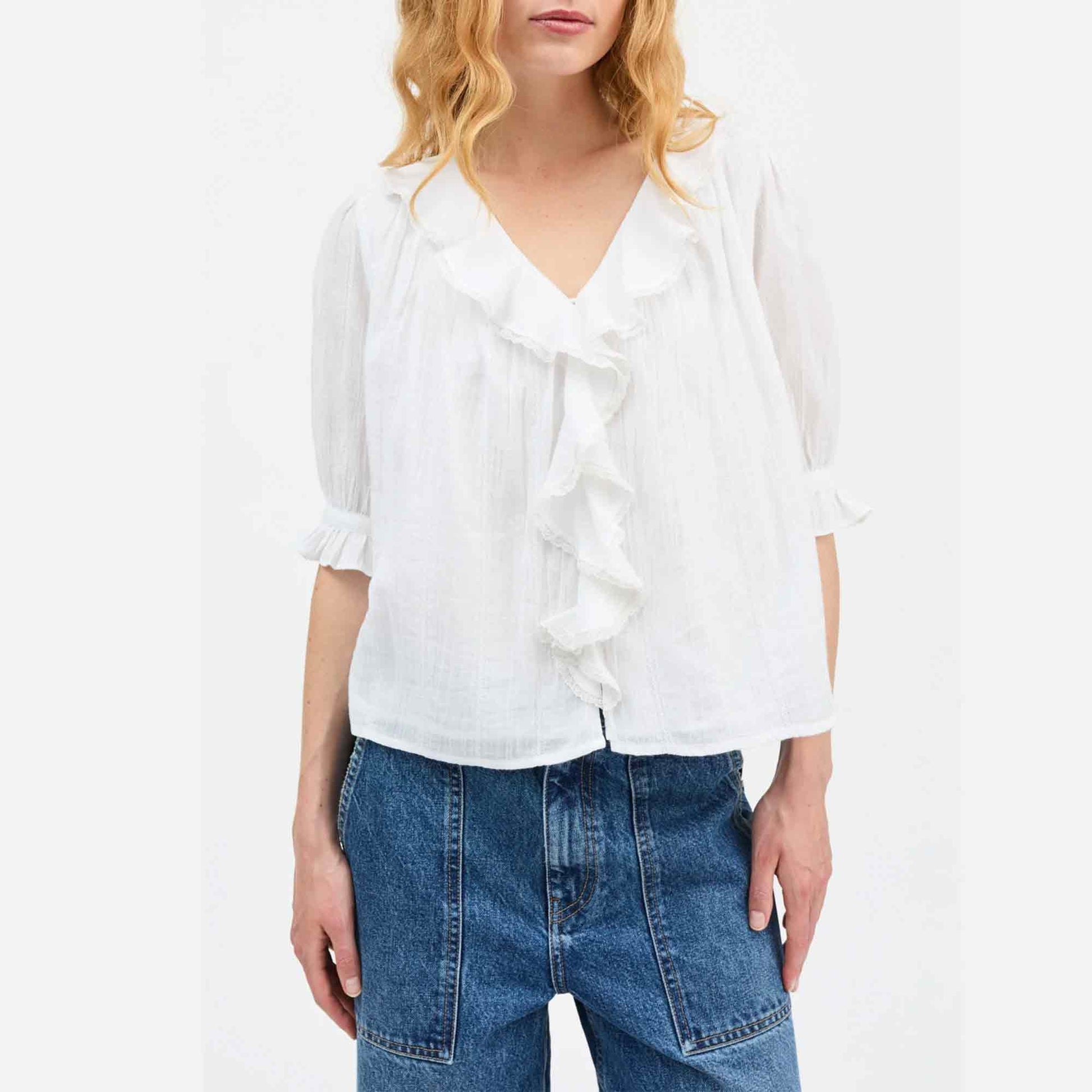 Clea Blouse Optic White