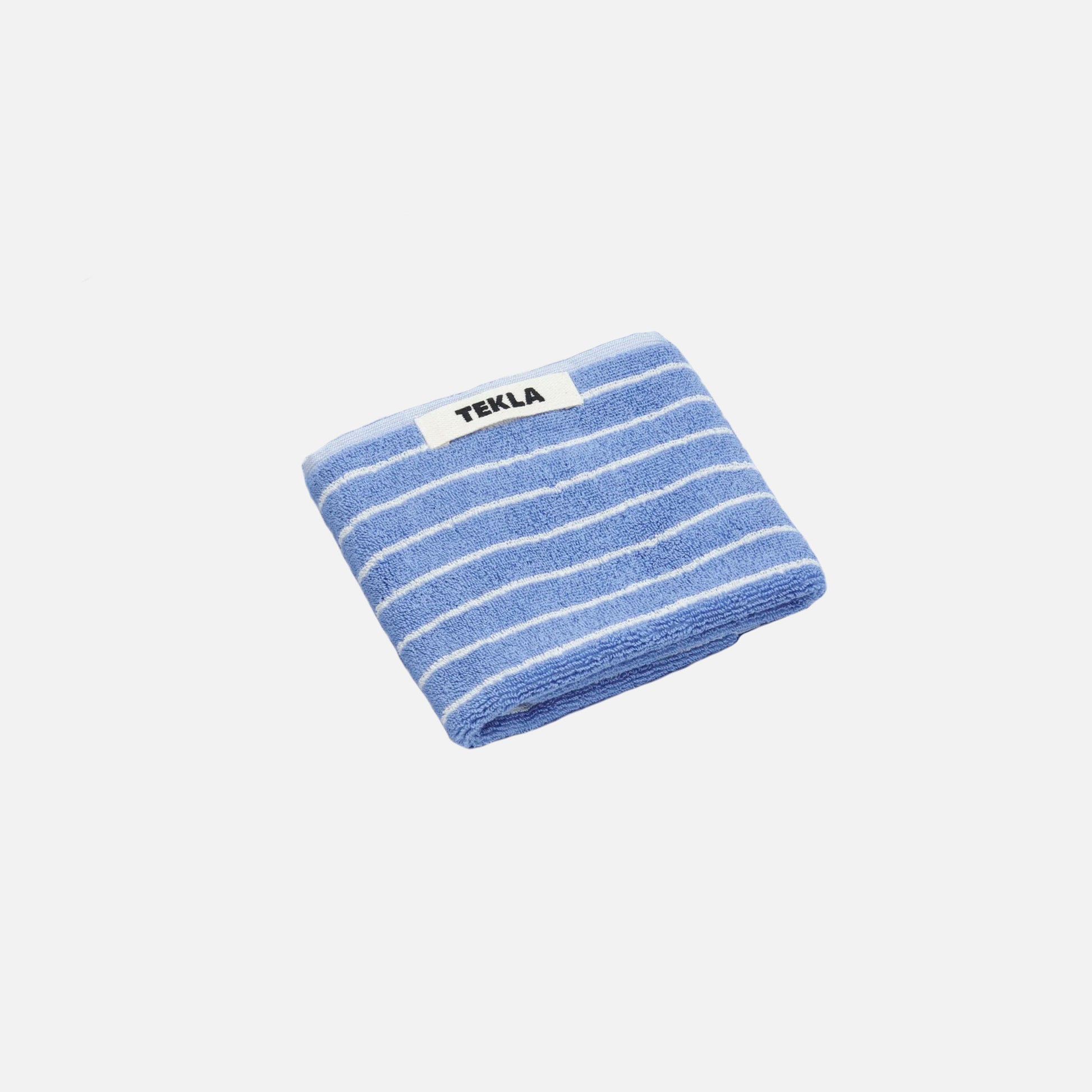 Guest Towel Clear Blue Stripes
