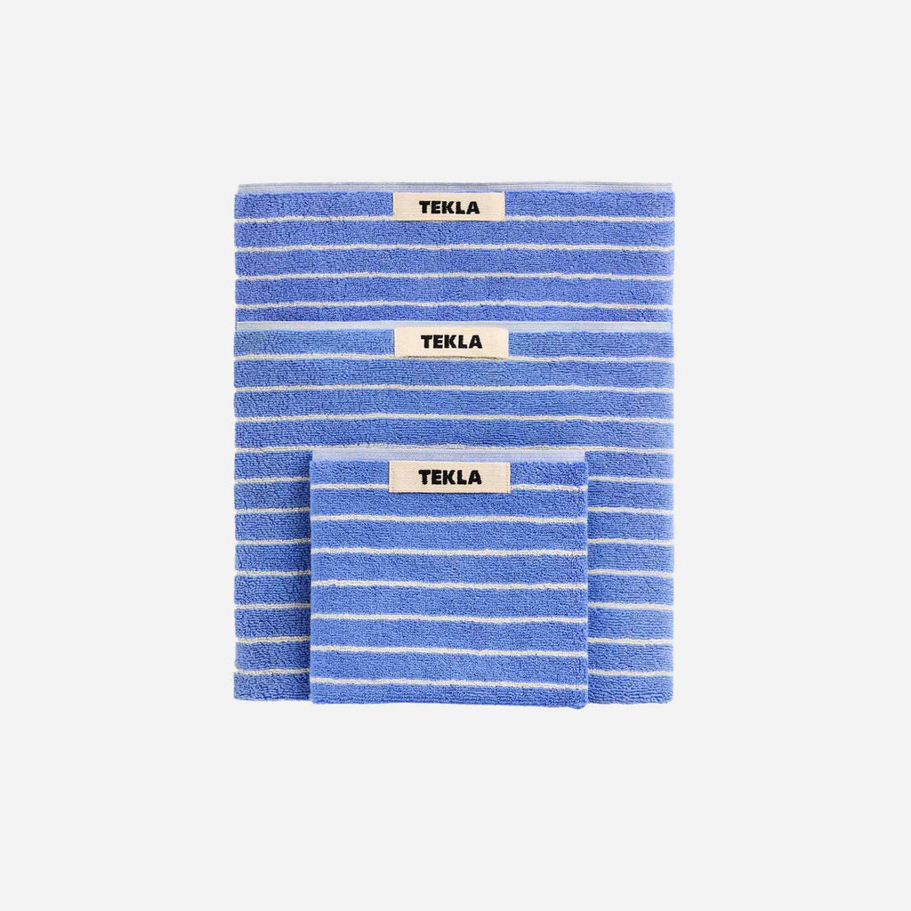 Bath Towel Clear Blue Stripes
