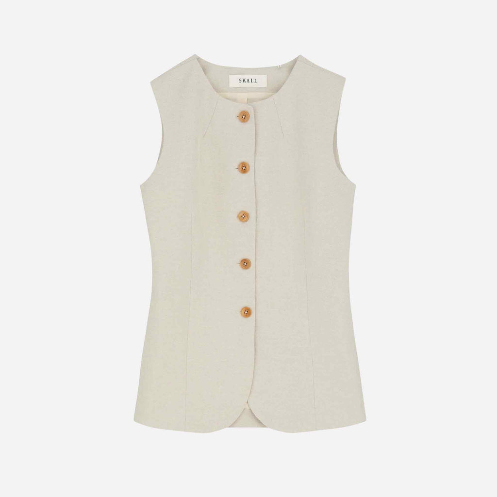 Clementine Waistcoat Natural