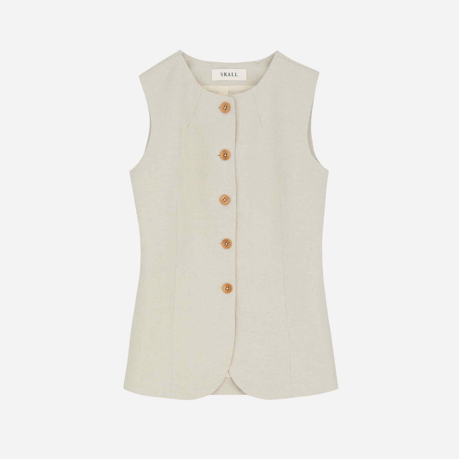 Clementine Waistcoat Natural