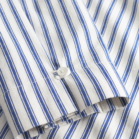 Clovis Shirt Navy Stripe