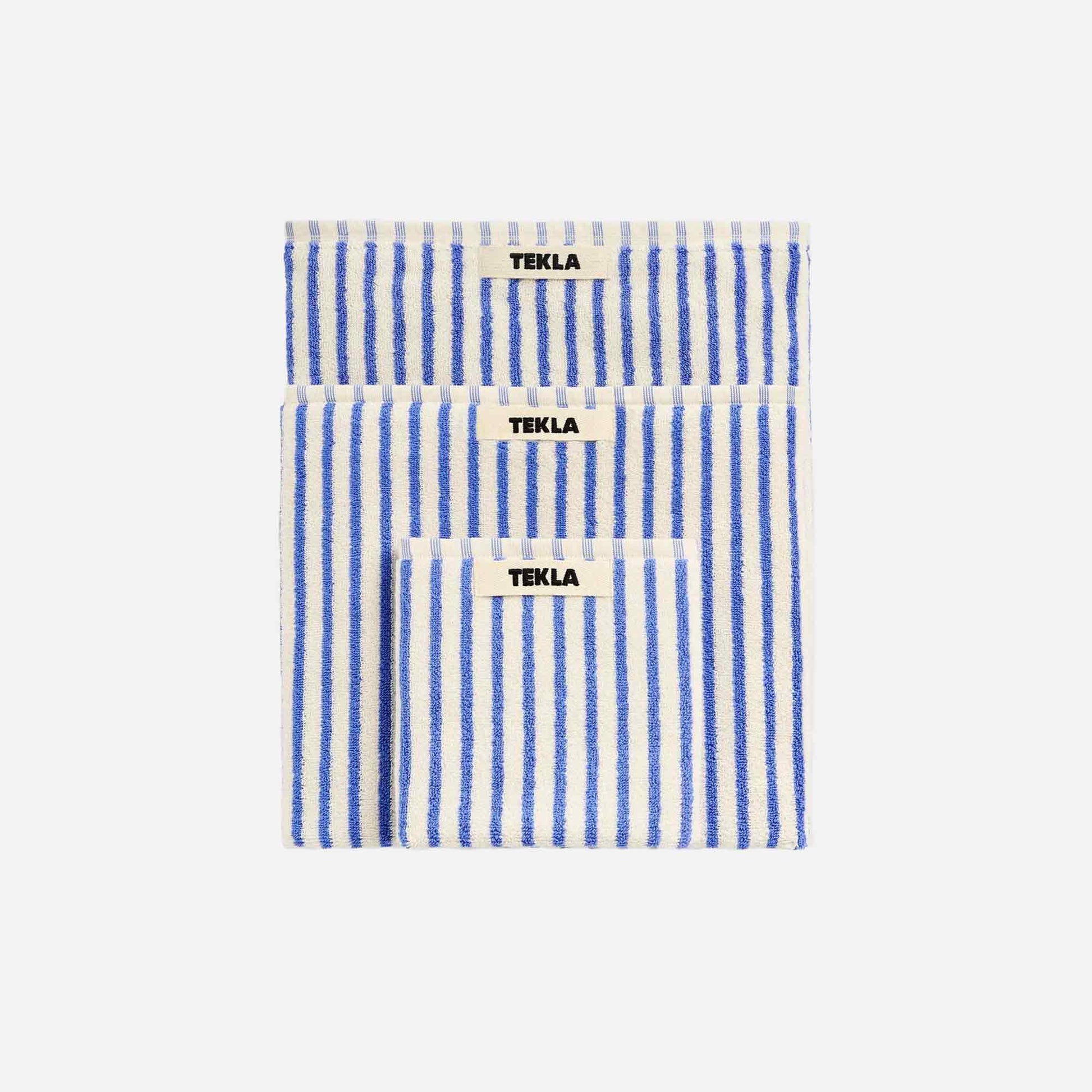 Bath Towel Costal Blue Stripes