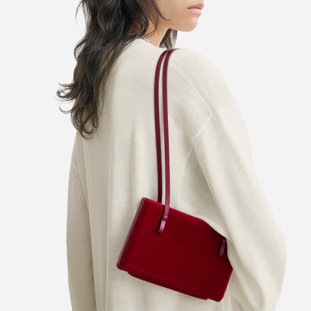 Cocktail Velvet Bag Red