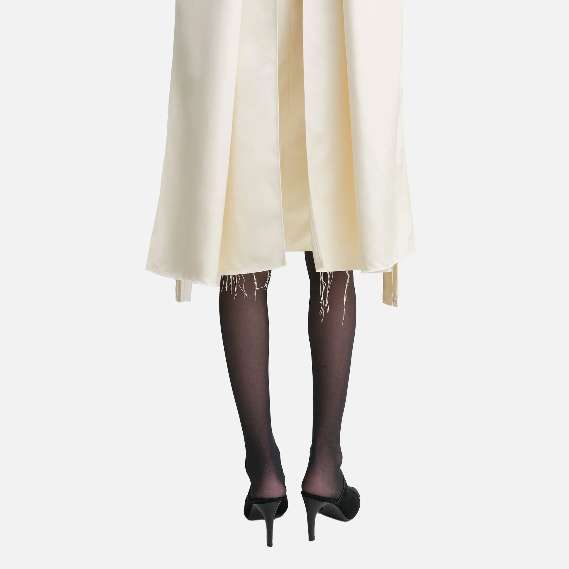 Cocoon Scarf Dress Ecru
