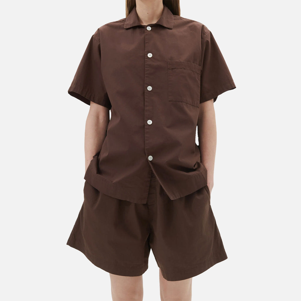 Poplin Shorts Coffee