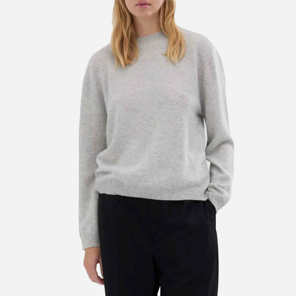 Women's Oversized Roundneck Ash Grey
