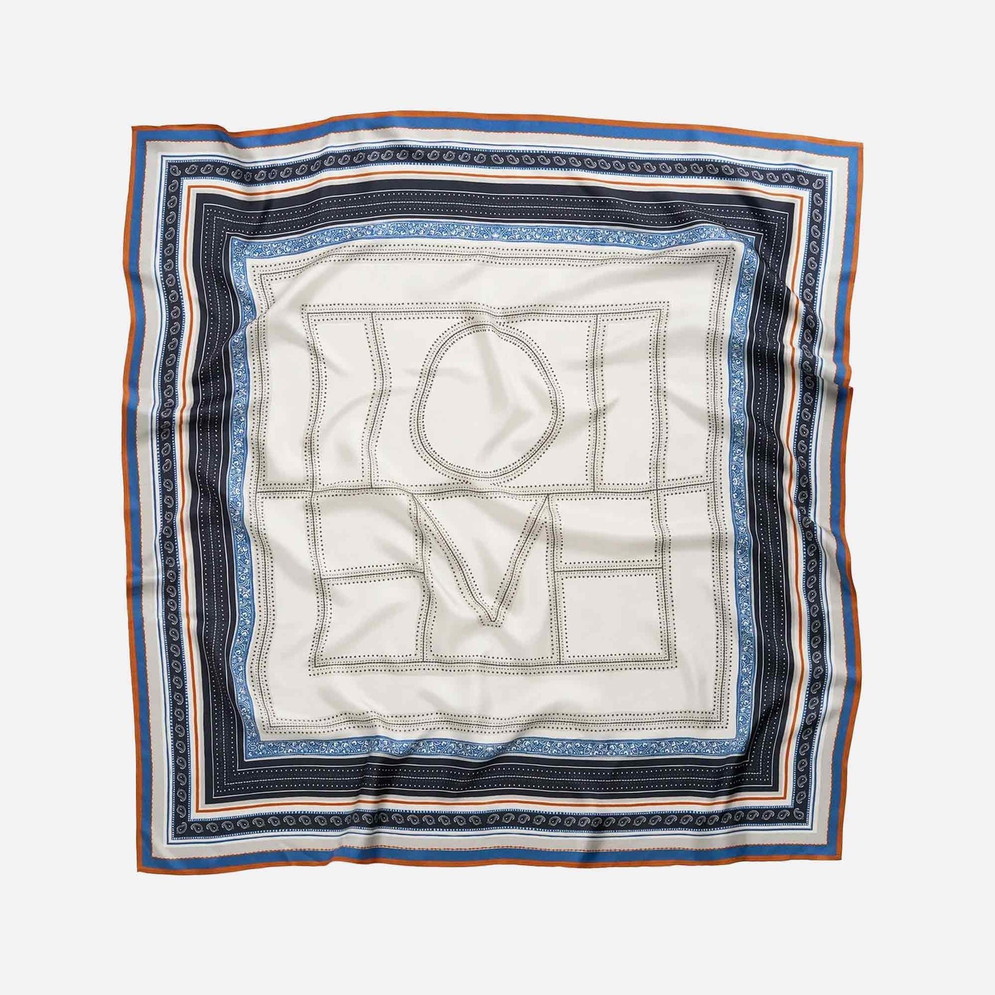 Collector Scarf Ecru/Navy