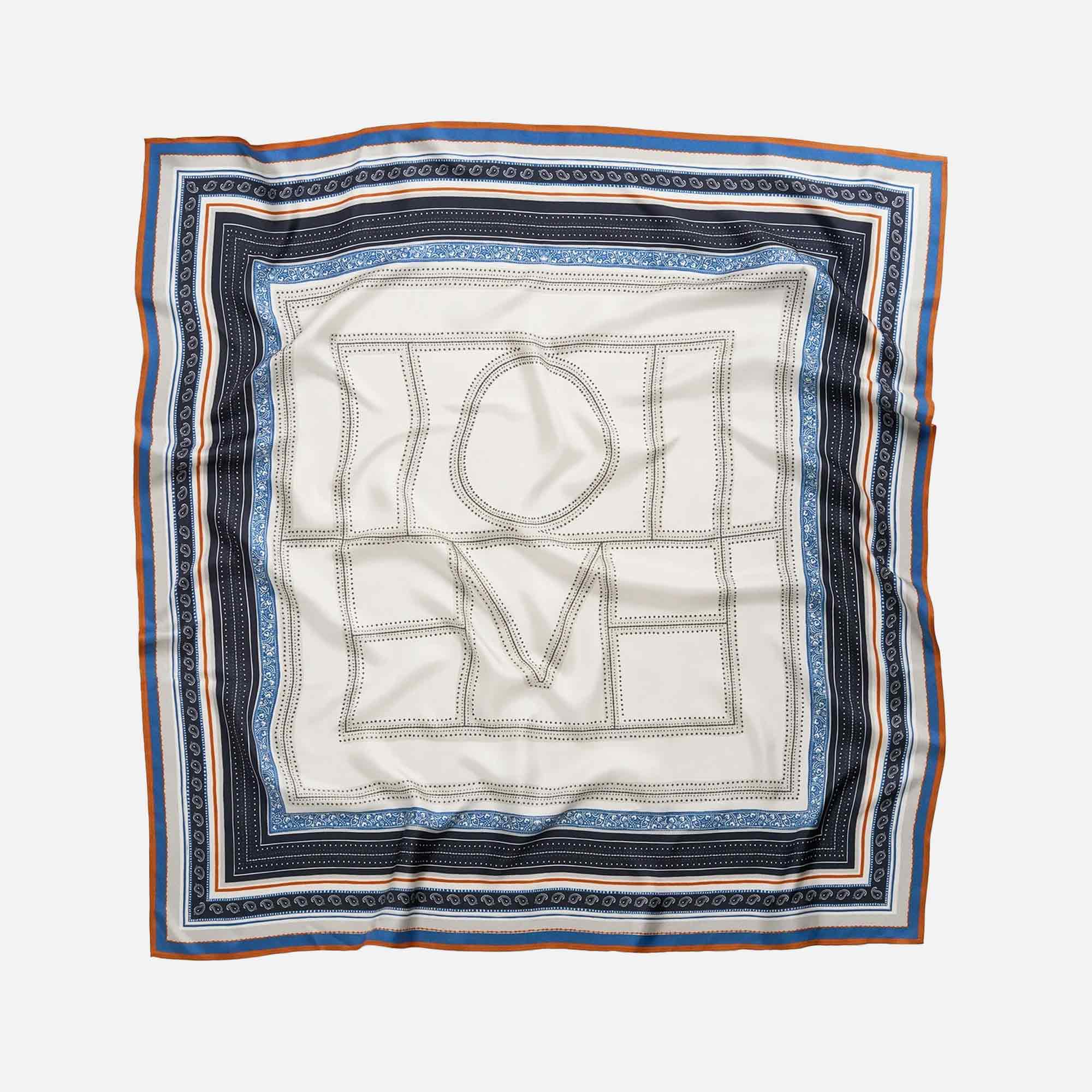 Collector Scarf Ecru/Navy