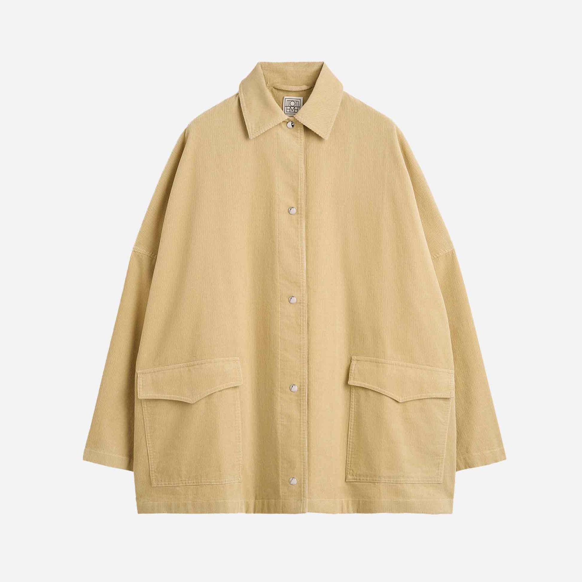 Cord Overshirt Jacket Beige