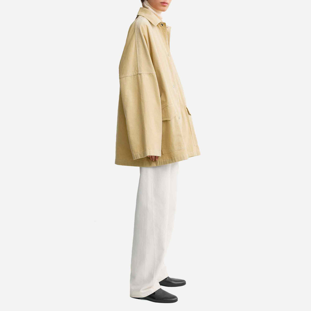 Cord Overshirt Jacket Beige