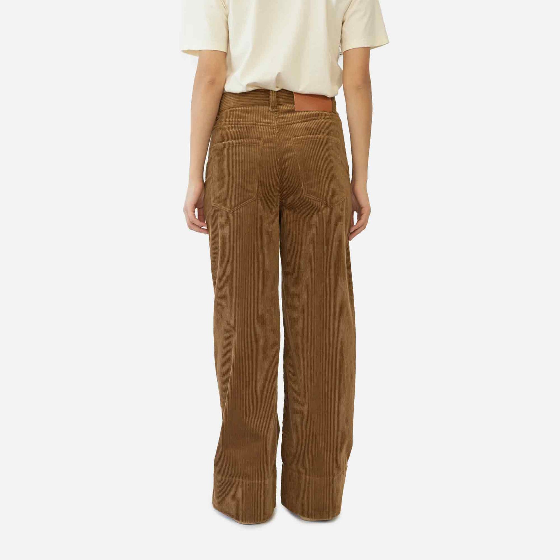 Corduroy Box Trousers Tobacco