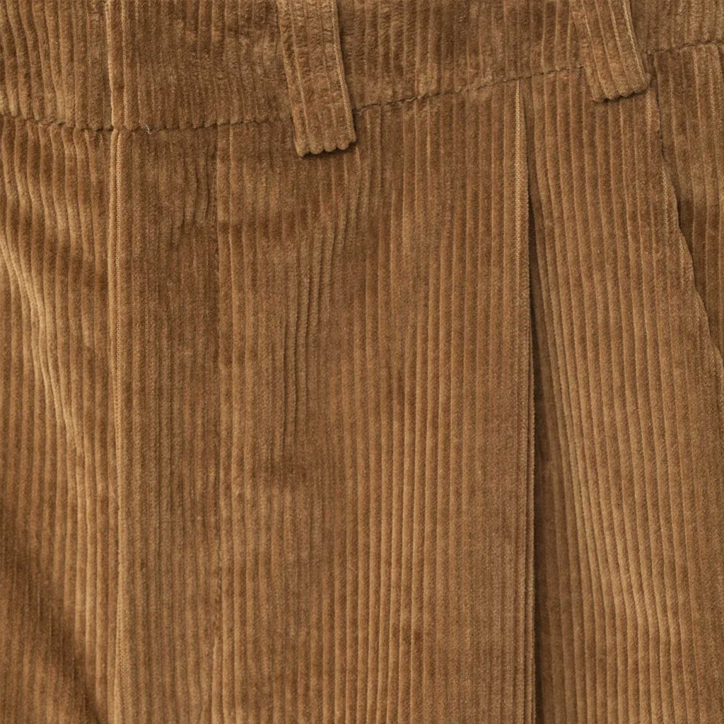 Corduroy Box Trousers Cognac