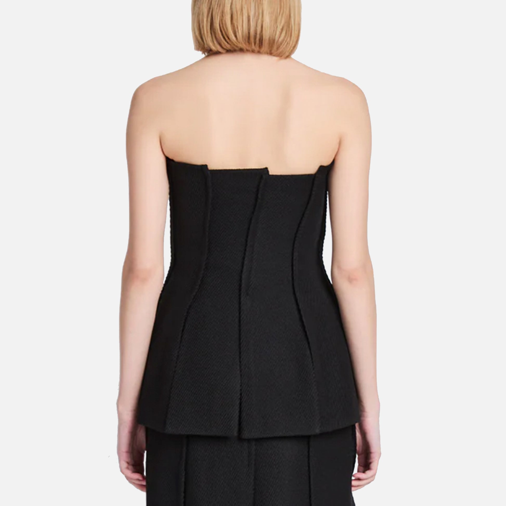 Corinne Strapless Top Black