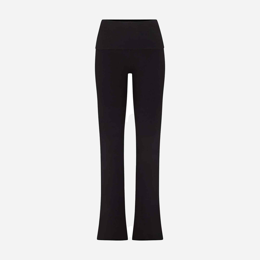 Cotton Jersey Foldover Pant Soot