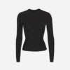 Cotton Jersey Long Sleeve T-Shirt Soot