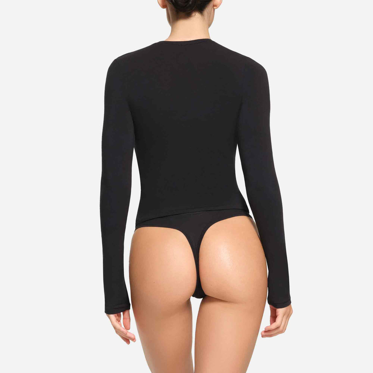 Cotton Jersey Long Sleeve T-Shirt Soot