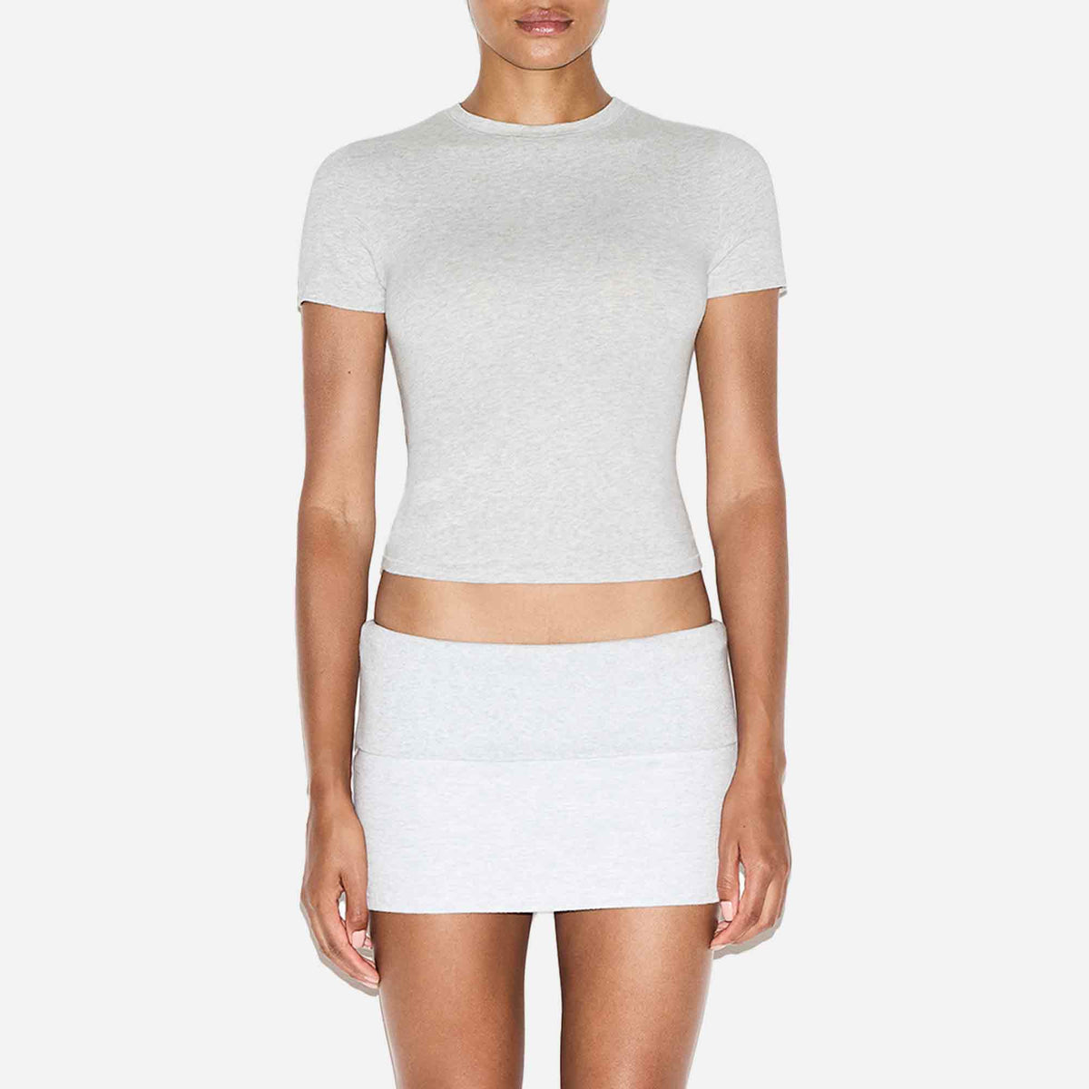 Cotton Jersey T-Shirt Light Heather Grey