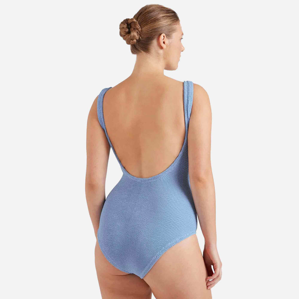 Coverage Square Neck Swimsuit Cornflower