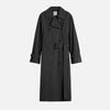 Crisp Summer Trench Washed Black