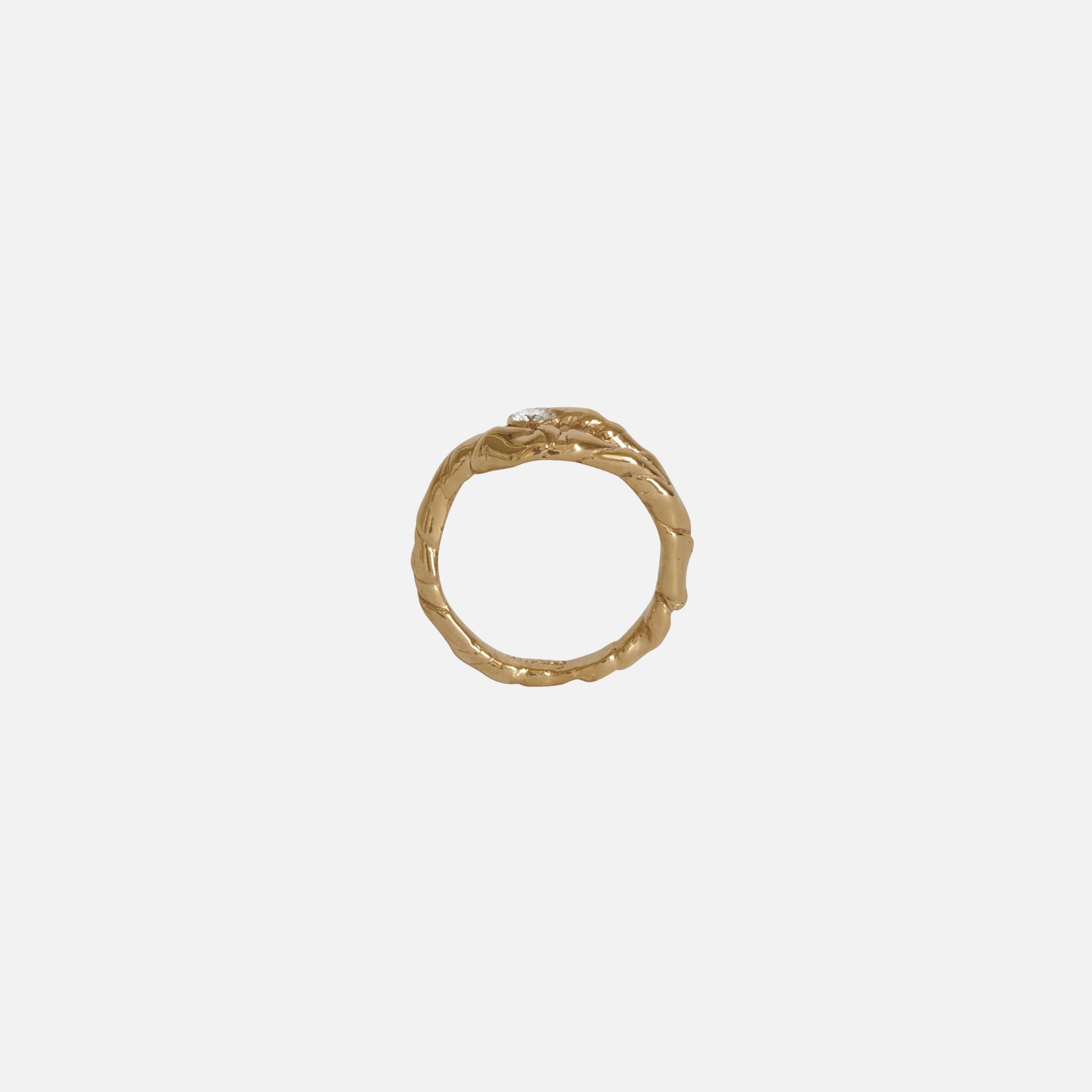 Curve Double Diamond Ring