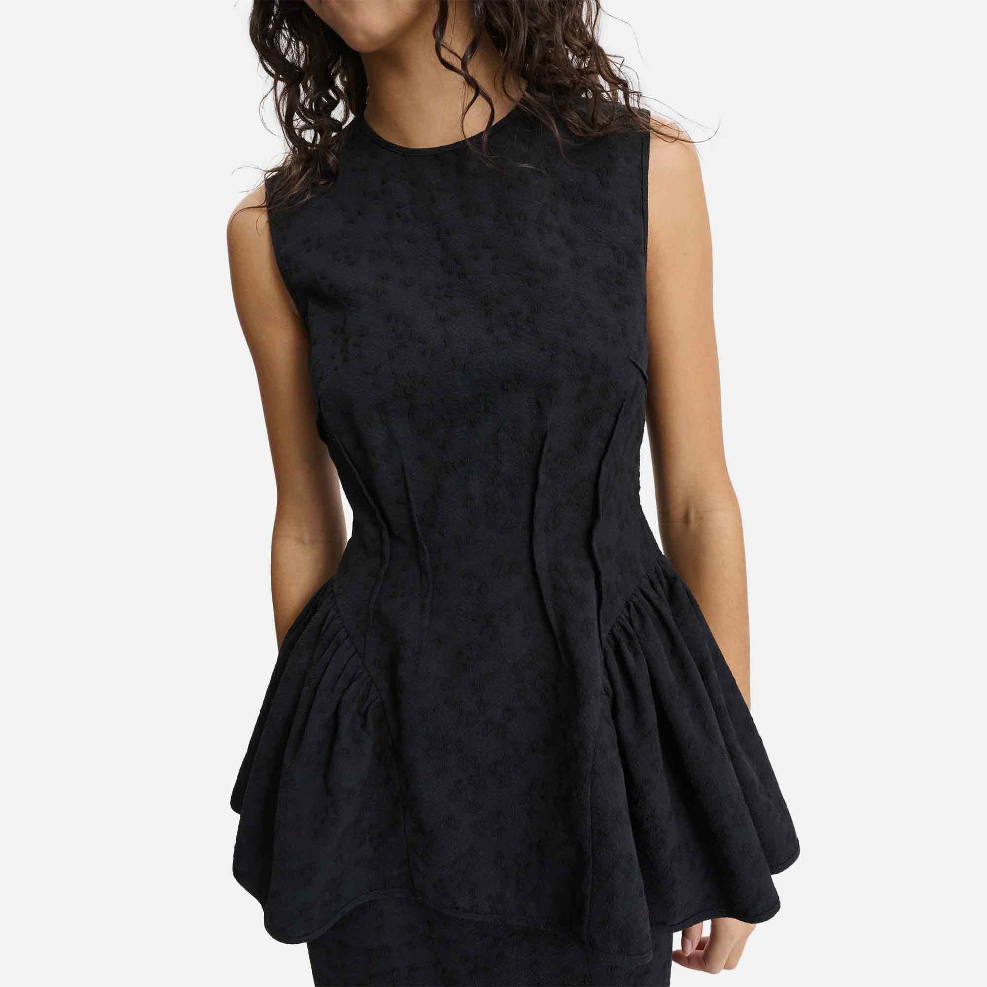 Daimi Matelassé Top Black