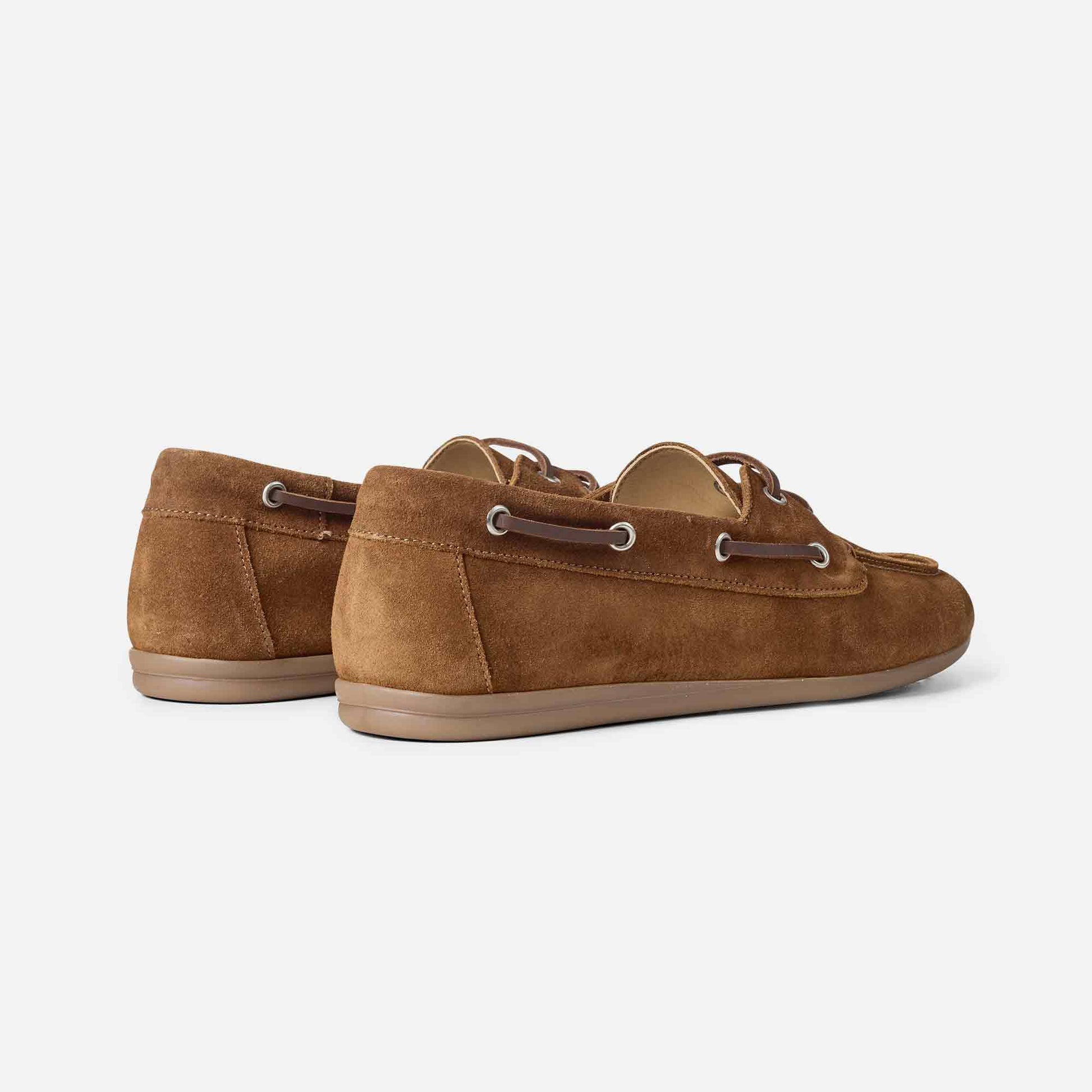 Daisy Boat Shoe Cognac Suede