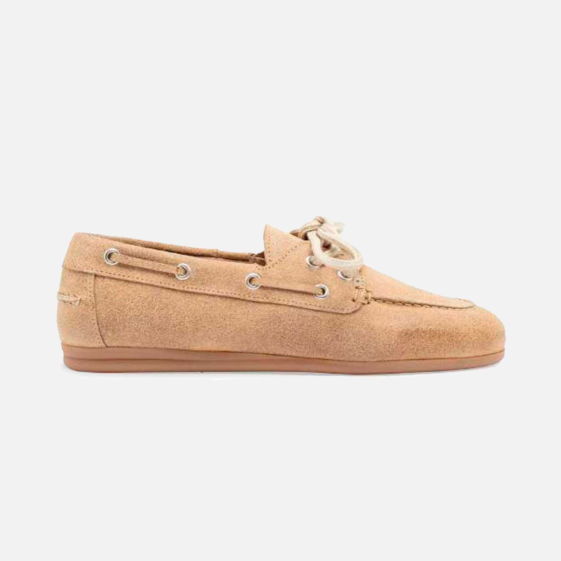 Daisy Boat Shoe Earth Suede