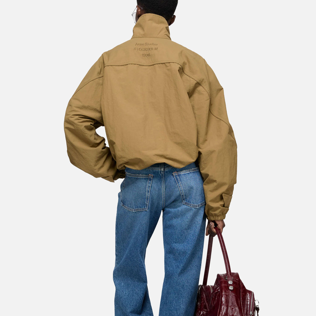 Nylon Logo Jacket Dark Khaki