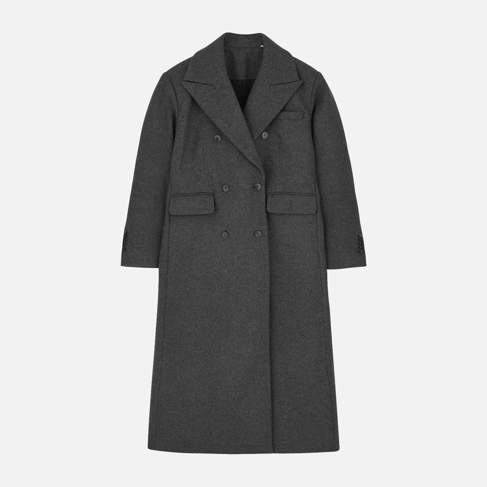 David Coat Dark Grey Melange