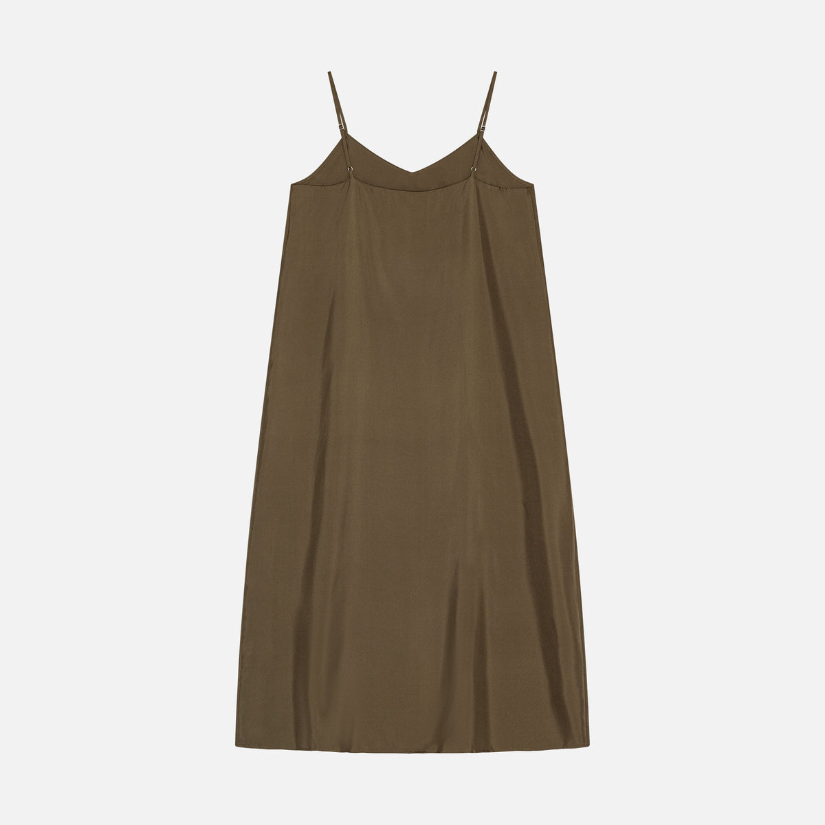 Dean Silk Dress Stone Grey