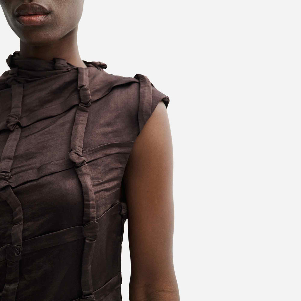 Delyna-Atelier Dress Dark Brown