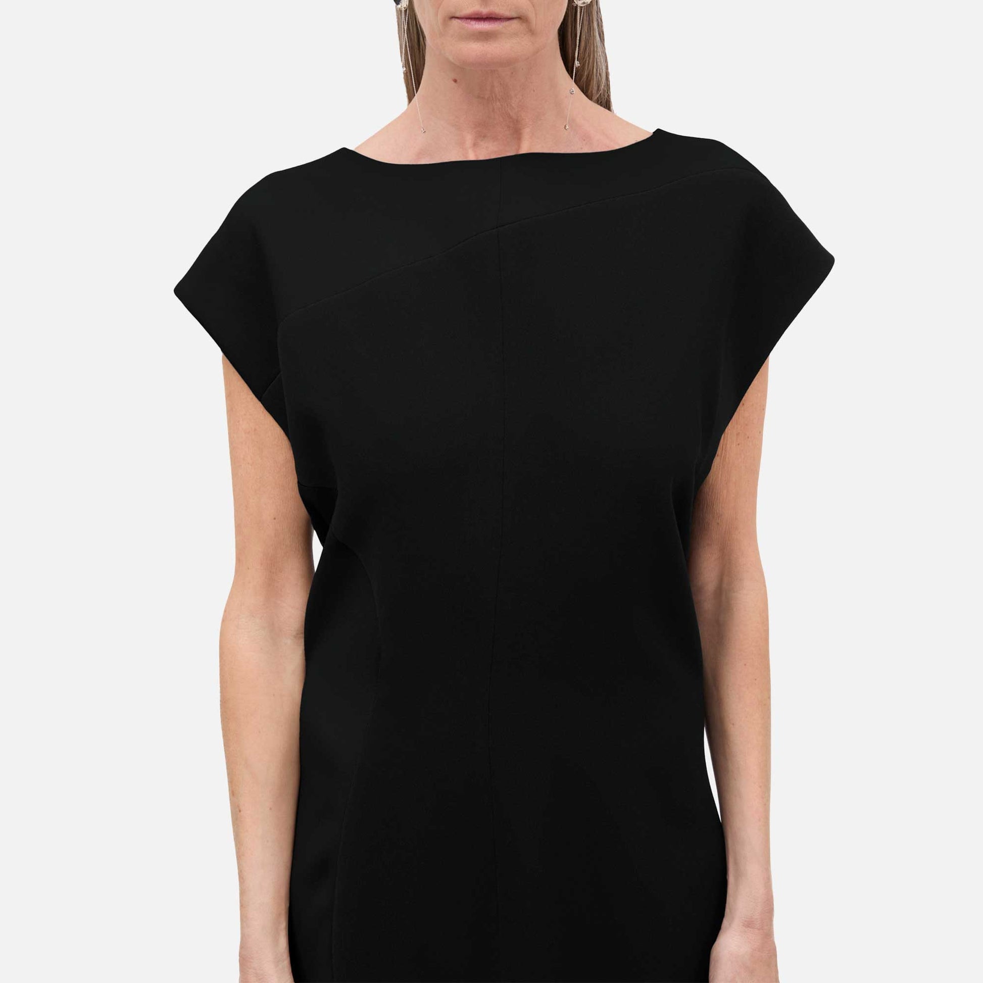 Dolly Crepe Georgette Dress Black