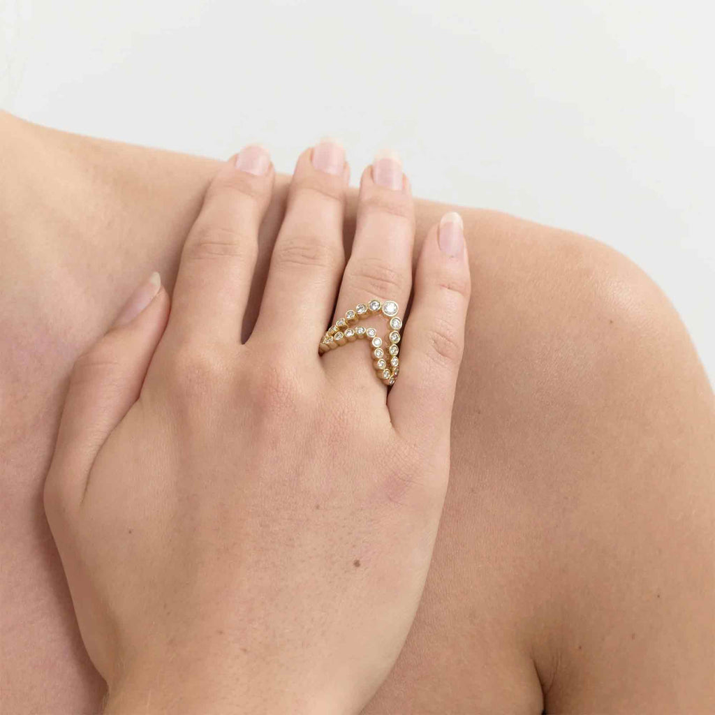Double Wave Ring