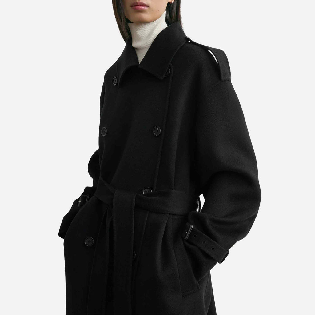 Doublé Winter Trench Black