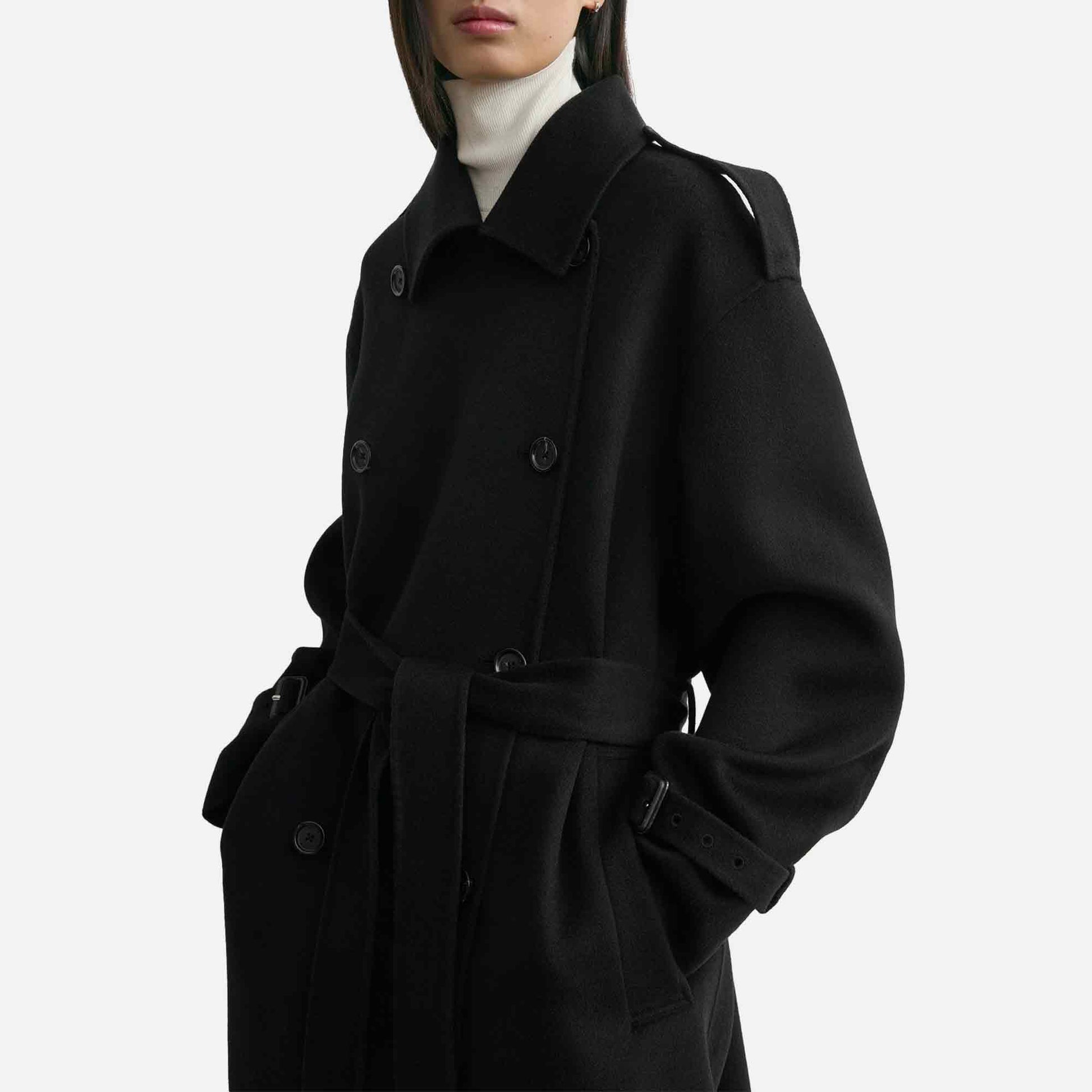 Doublé Winter Trench Black