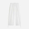 Drawstring Cotton Trousers White