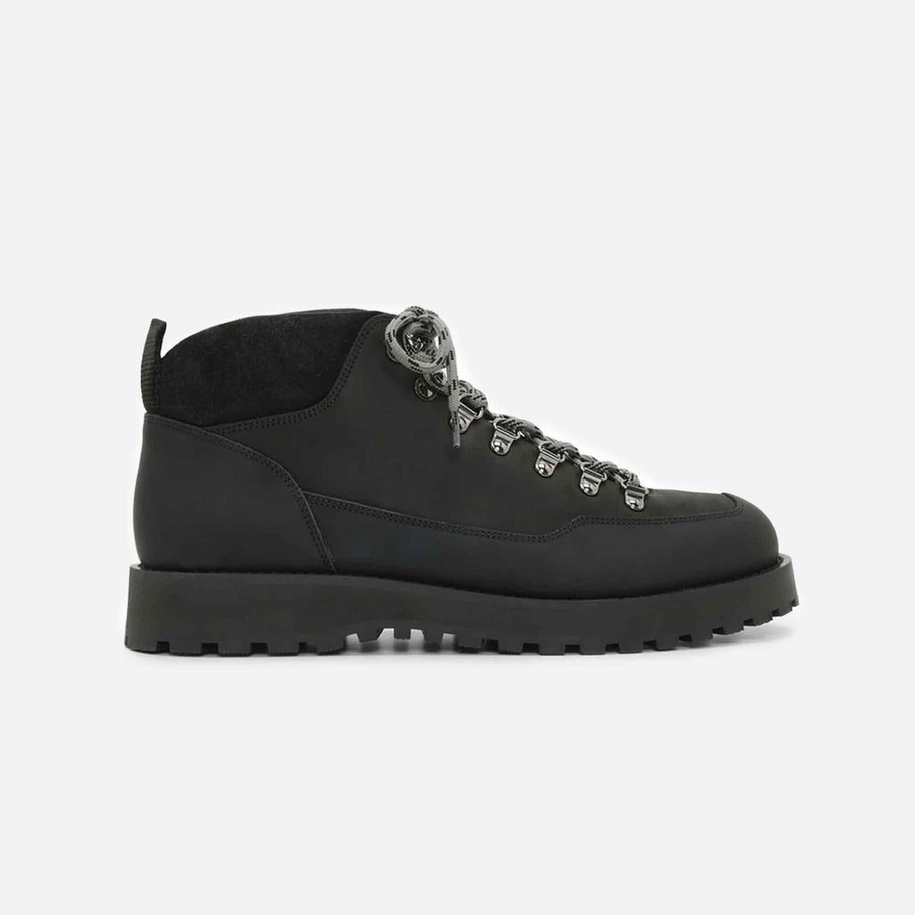 Dune Mid Boots Black Crazy Horse Leather