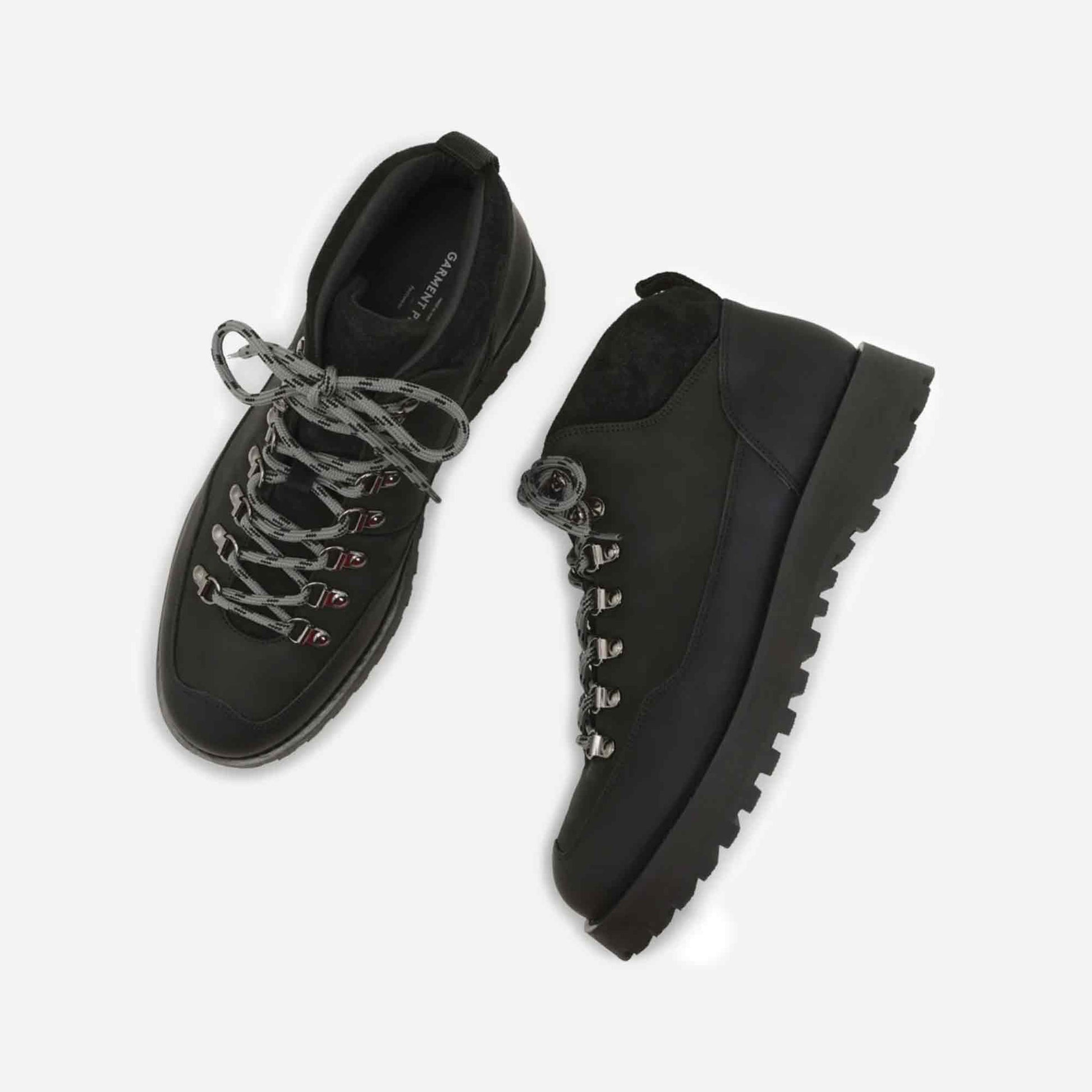 Dune Mid Boots Black Crazy Horse Leather