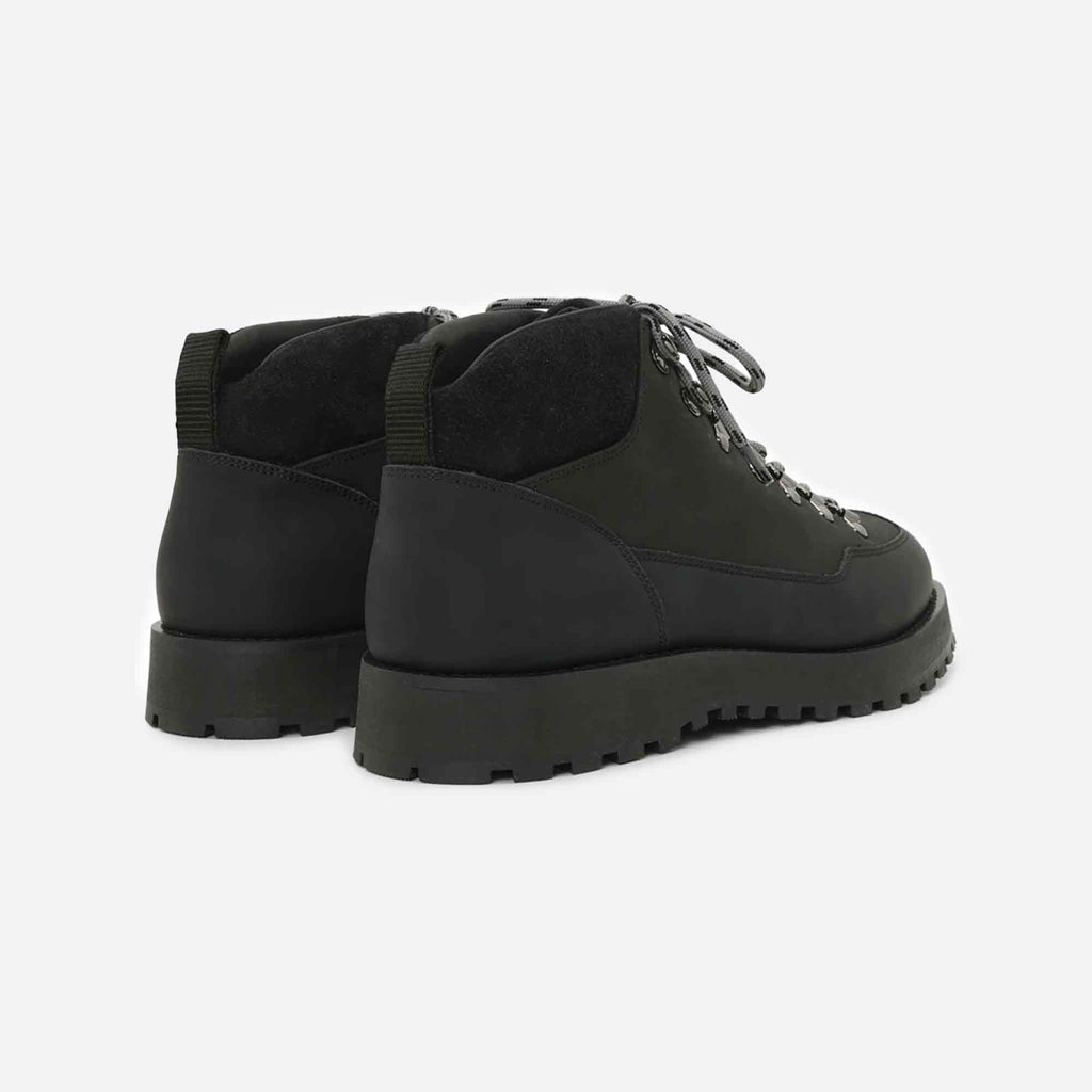 Dune Mid Boots Black Crazy Horse Leather