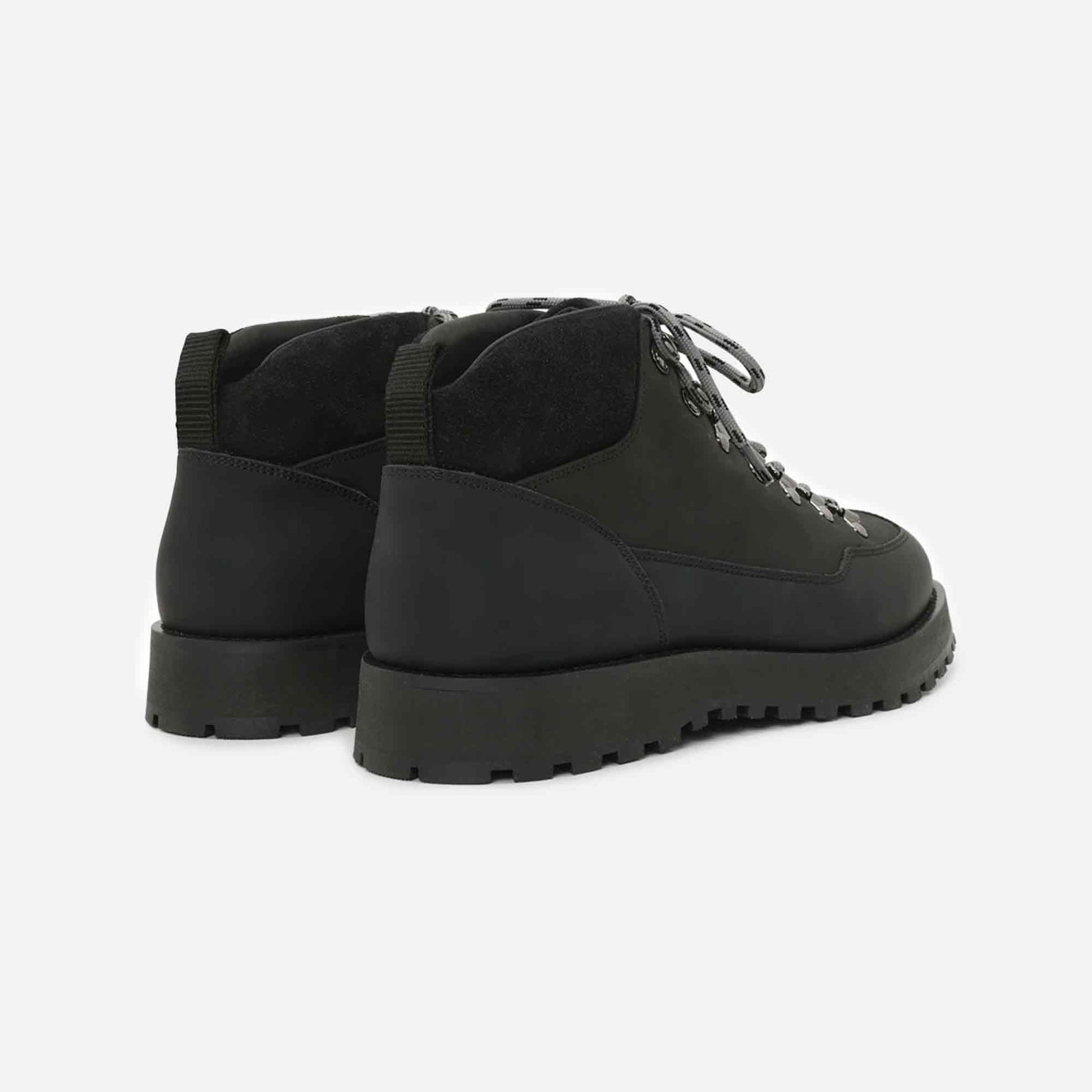 Dune Mid Boots Black Crazy Horse Leather