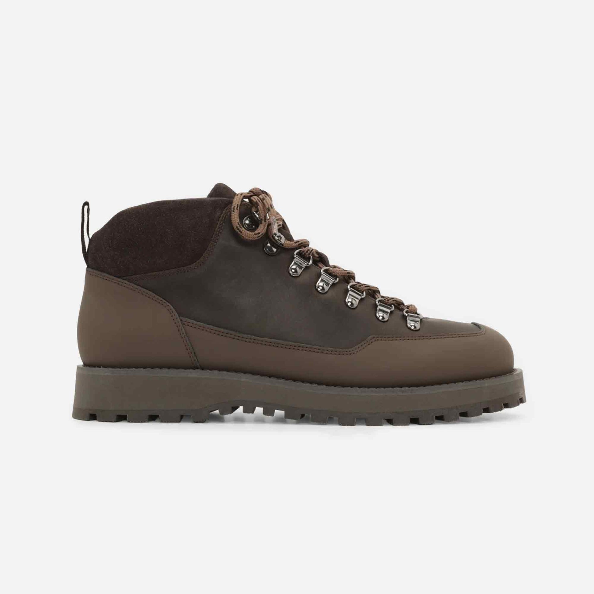 Dune Mid Boots Brown Crazy Horse Leather