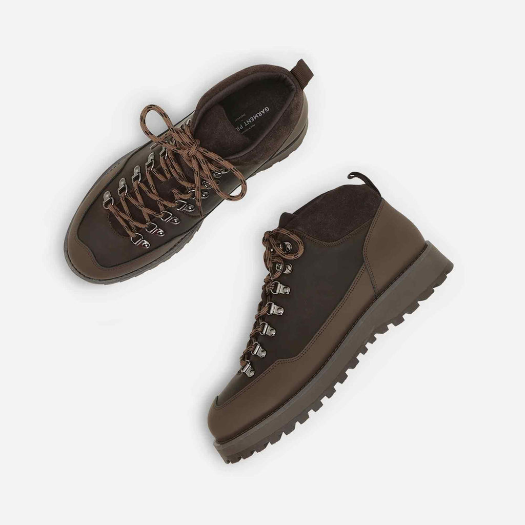 Dune Mid Boots Brown Crazy Horse Leather