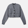 Sofia Cashmere Cardigan Gray Melange