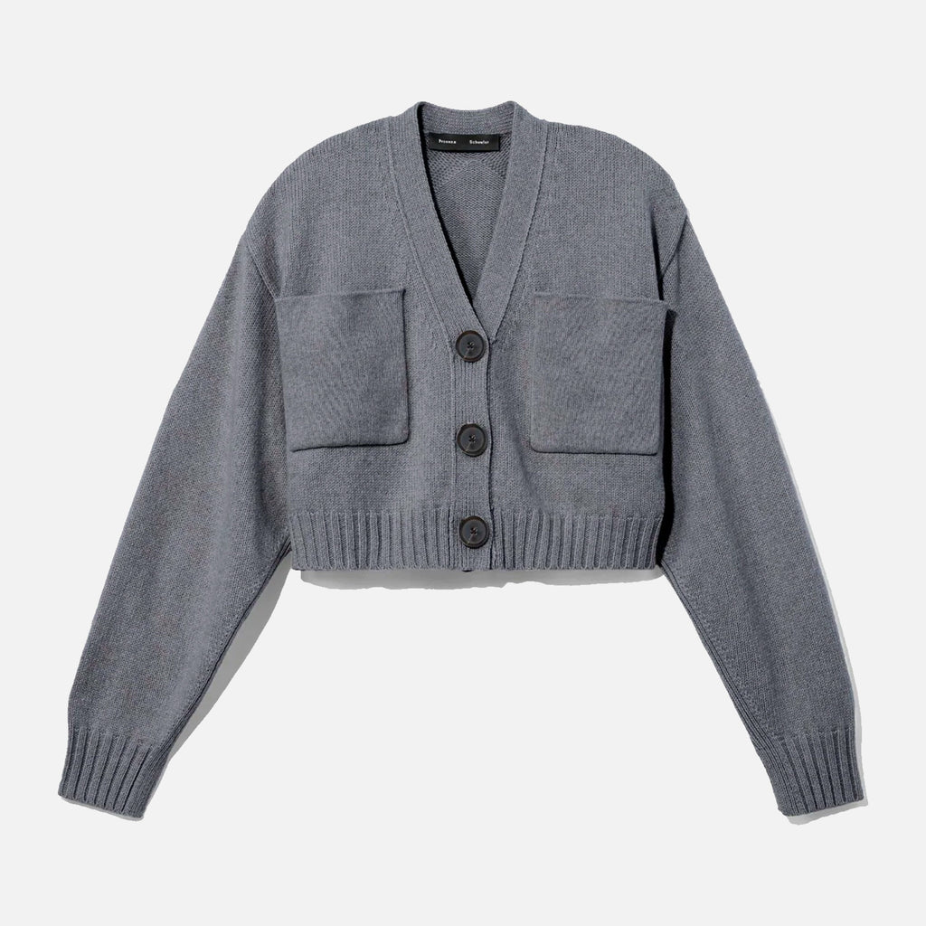 Sofia Cashmere Cardigan Gray Melange