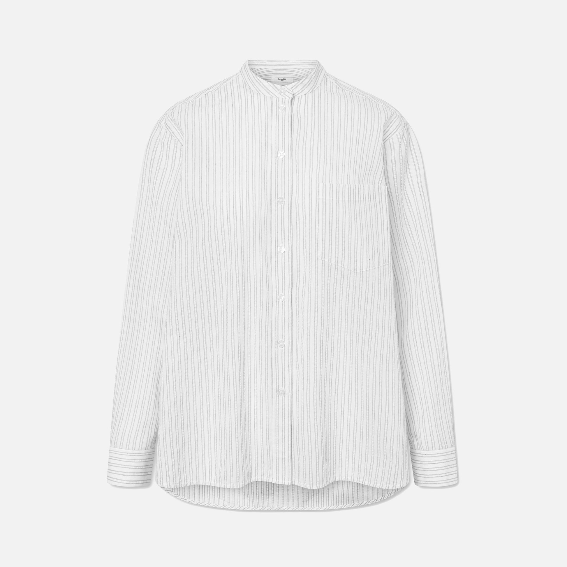 Edgar Shirt Black Stripe