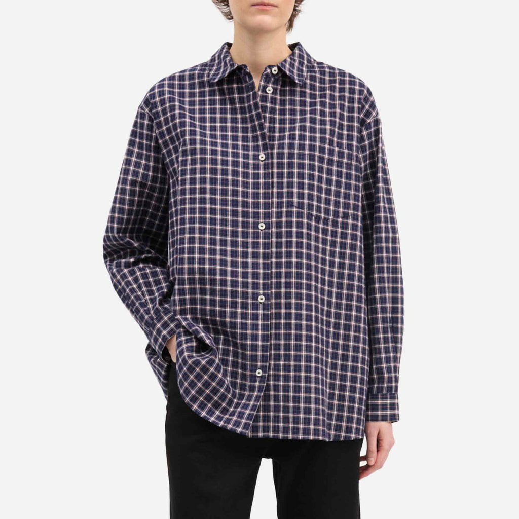 Edgar Shirt Navy/White/Red Check