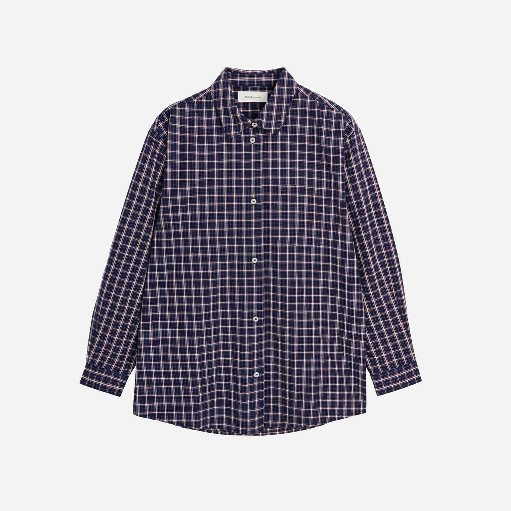 Edgar Shirt Navy/White/Red Check