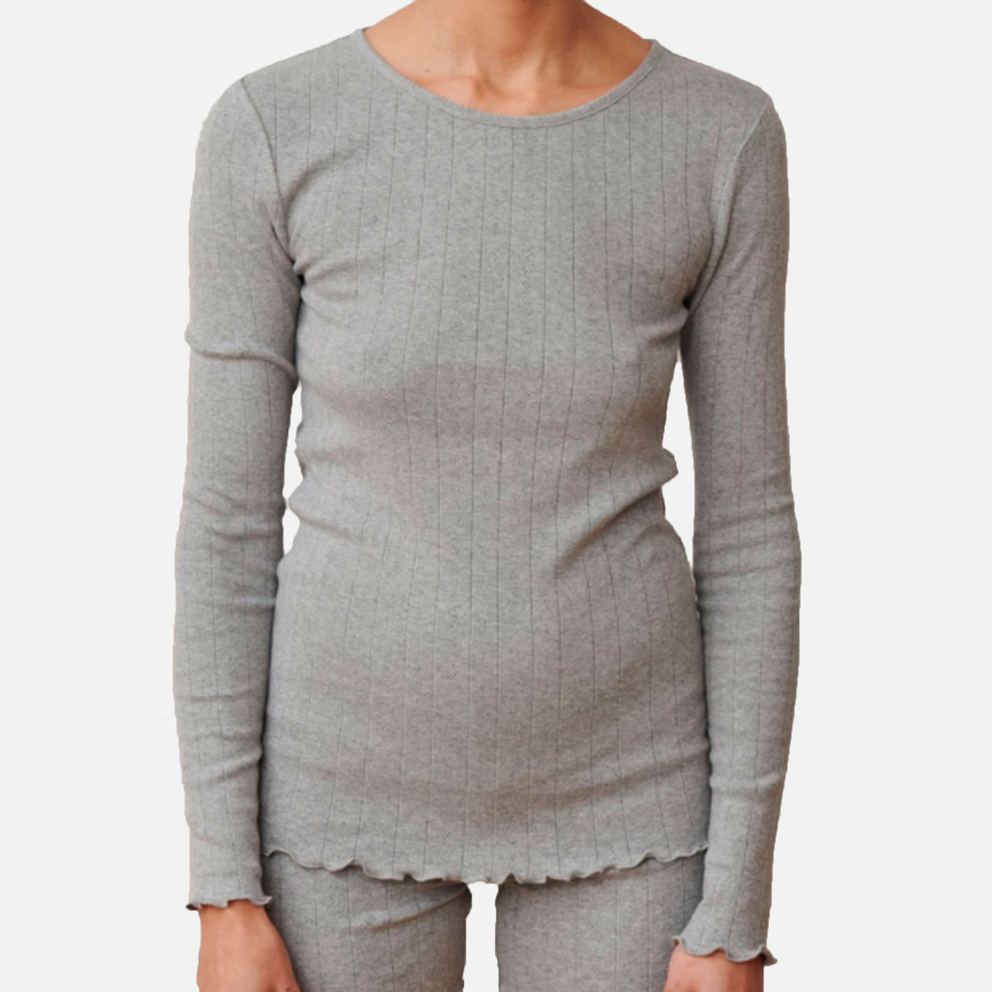 Edie Blouse Gray Melange